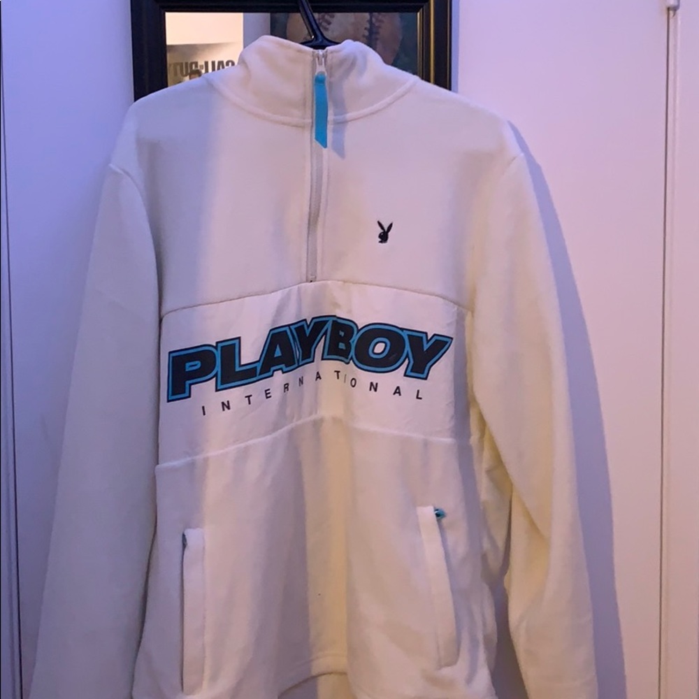 PacSun x Playboy Polar Fleece Half Zip Pullover